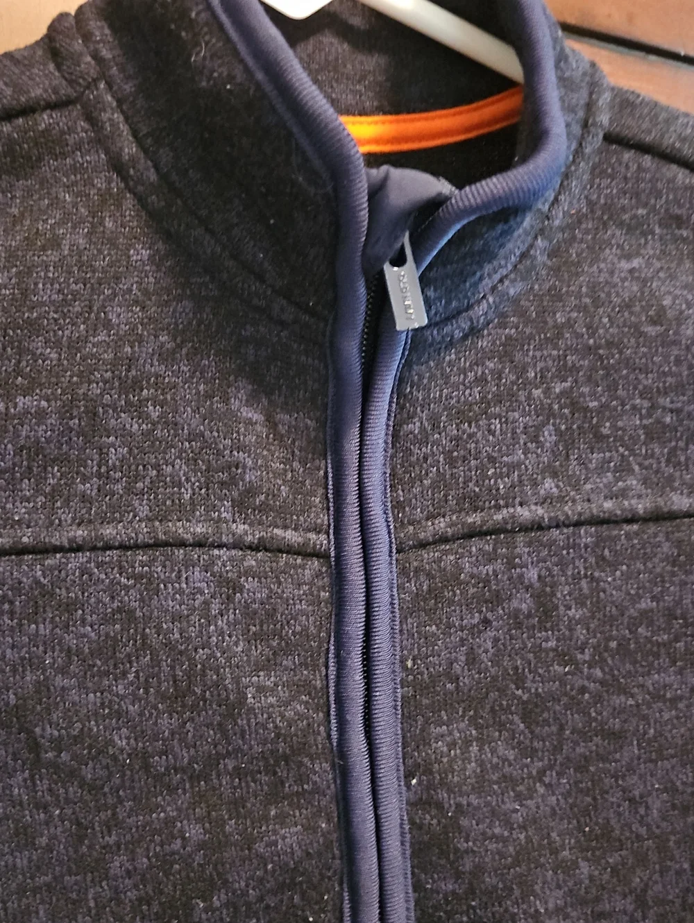 Old Navy Heathered Navy/ Black Full Zip Jacket Size 4T